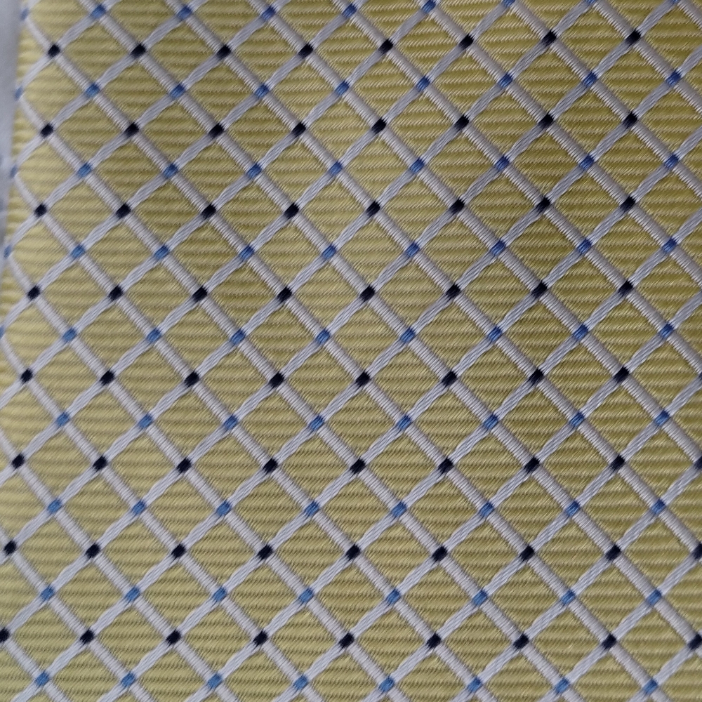 Bergamo New York Yellow Patterned Tie - Picture 6 of 6